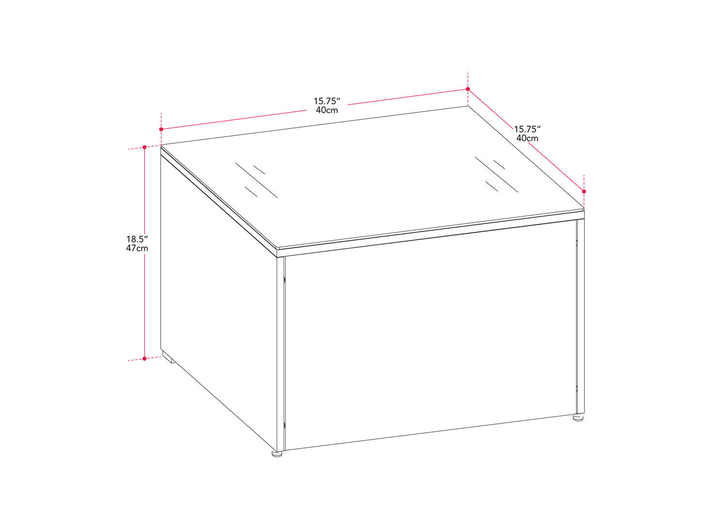 Wicker Patio Side Table