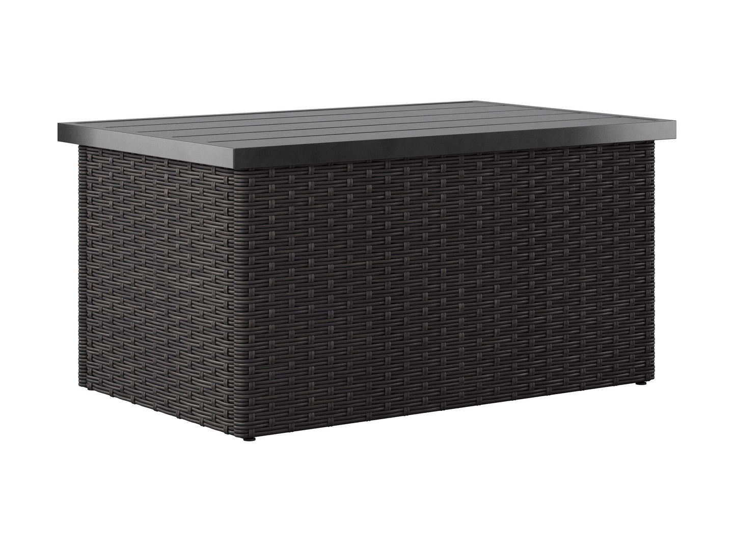 Outdoor grey wicker sectional set with cushions, 6-piece patio furniture, modern design, and durable materials.