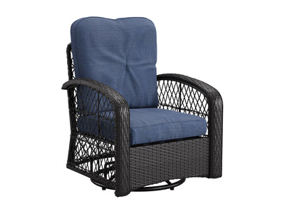 Swivel Patio Chairs Set, 3pc