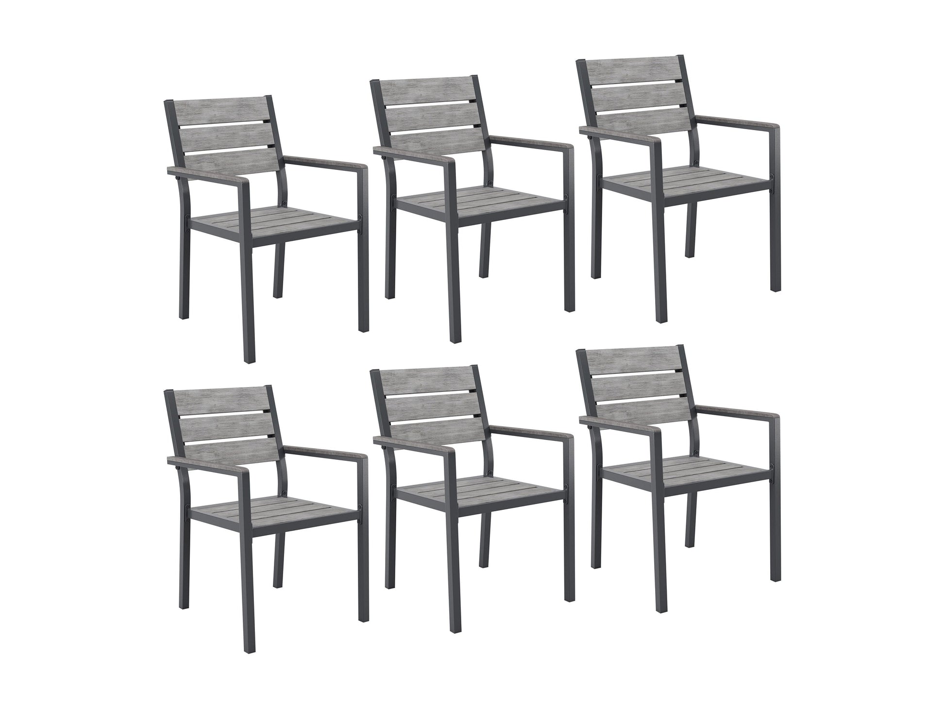 Outdoor dining set, 7-piece, black metal frame, beige cushions, glass tabletop, weather-resistant, modern patio furniture.