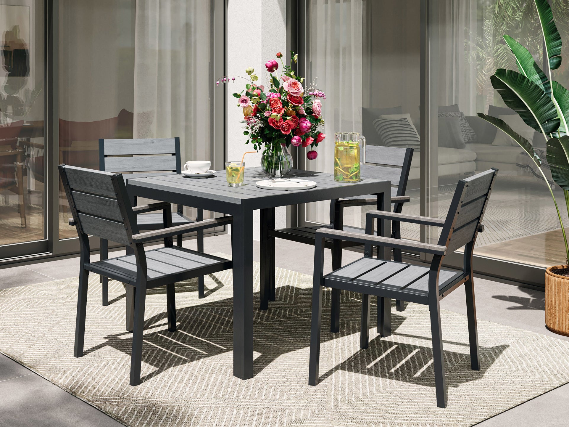 Square Outdoor Dining Table – CorLiving Furniture