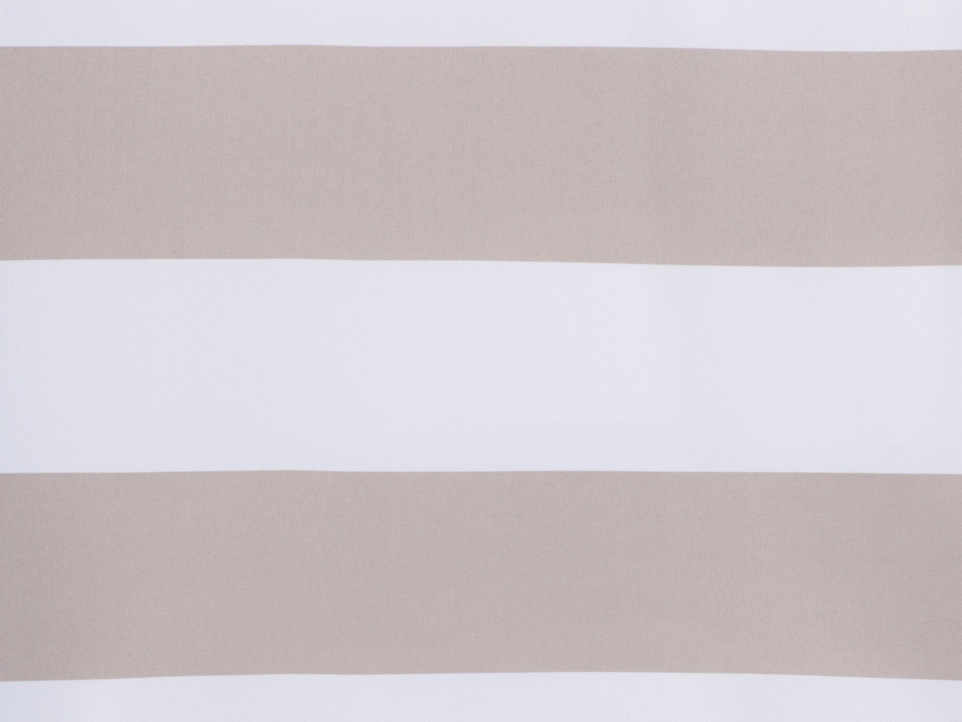 10ft round patio umbrella, taupe and white stripes, tilting feature, UV-resistant fabric, ideal for outdoor shade.