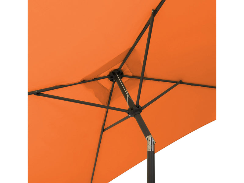 orange square patio umbrella, tilting 300 Series detail image CorLiving