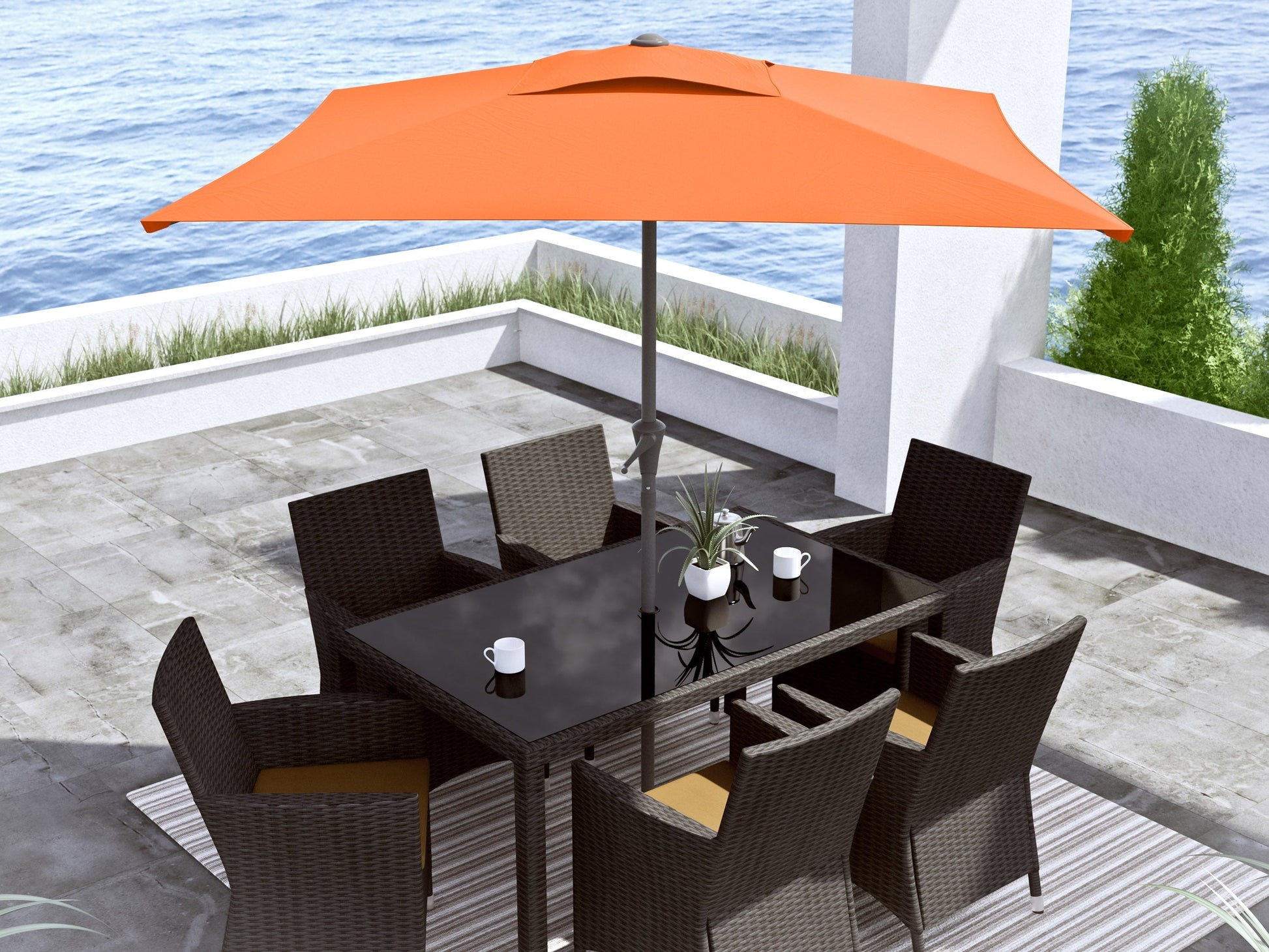 corliving square patio umbrella Square Patio Umbrella