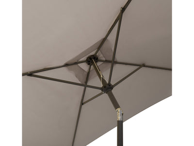 grey square patio umbrella, tilting 300 Series detail image CorLiving#color_ppu-grey
