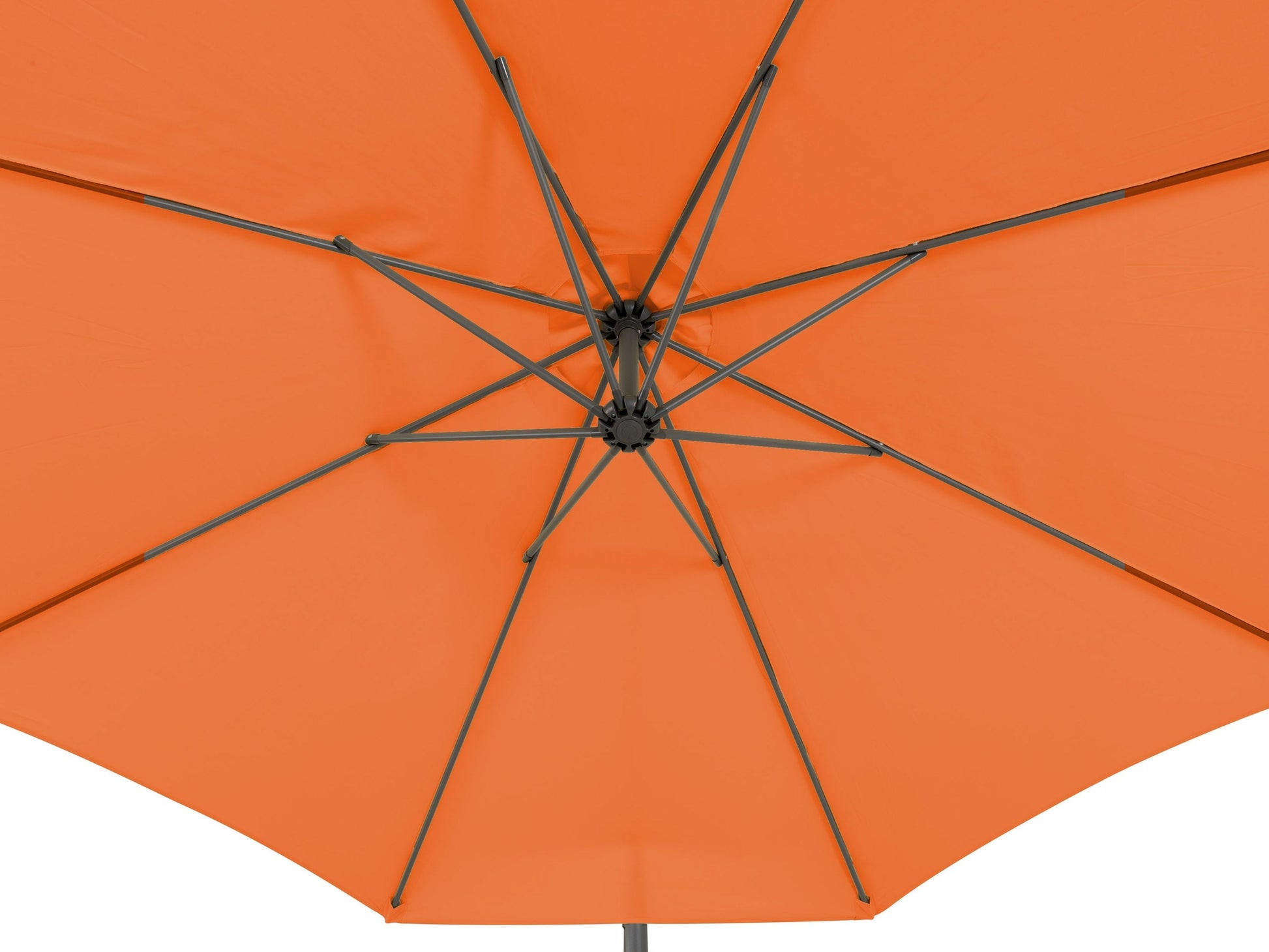 corliving 9.5 x 11 ft aluminum offset patio umbrella 9.5ft Tilting Offset Patio Umbrella - Orange - FINAL SALE ITEM