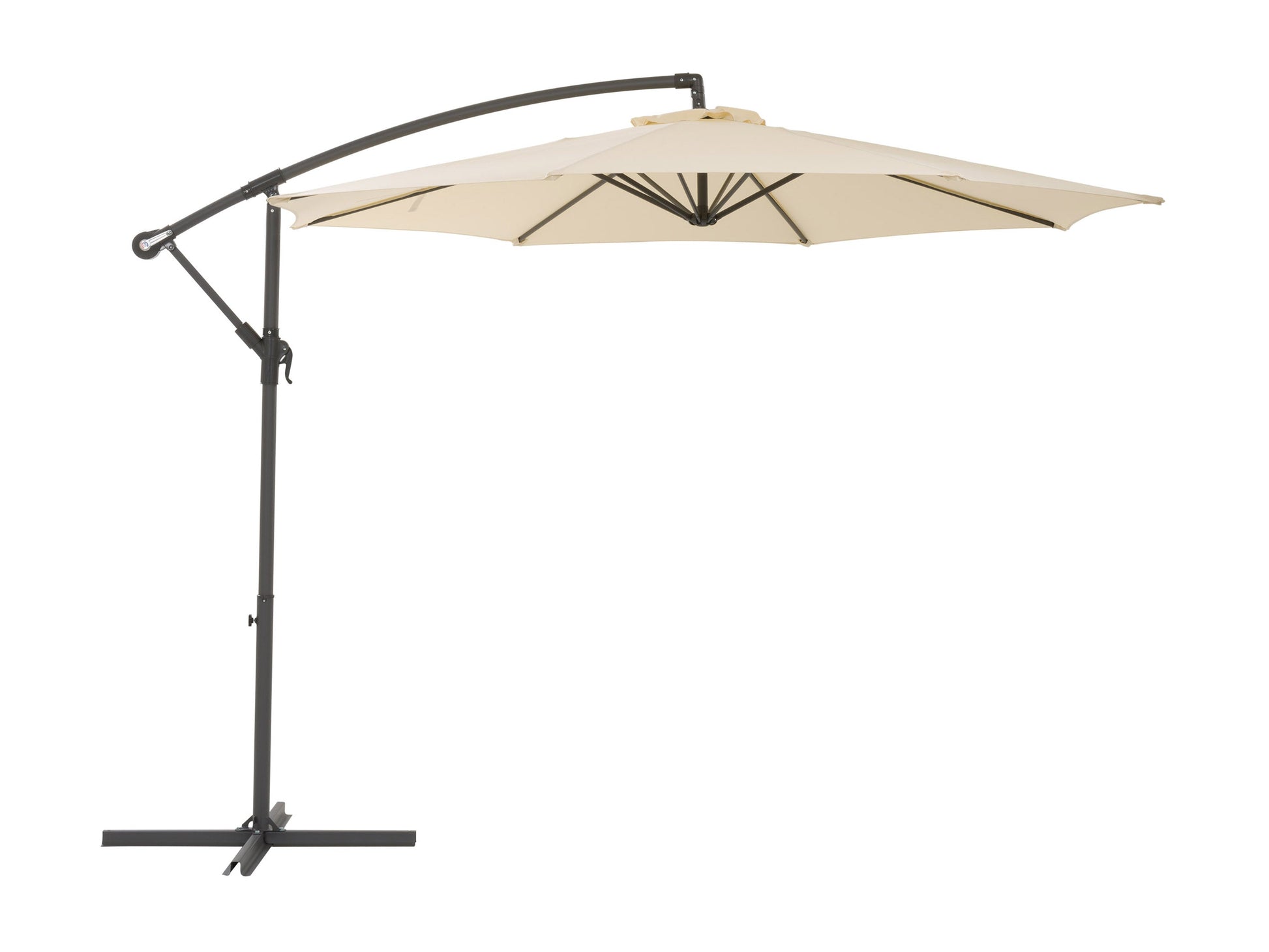 corliving offset patio umbrella stand 11.5ft Deluxe - Orange the convenient crank open system makes it easy to use COMING SOON! Get