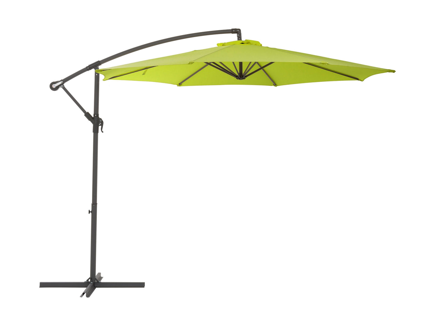 corliving offset patio umbrella ppu 440 9.5ft Tilting Offset Patio Umbrella - Lime Green - FINAL SALE ITEM