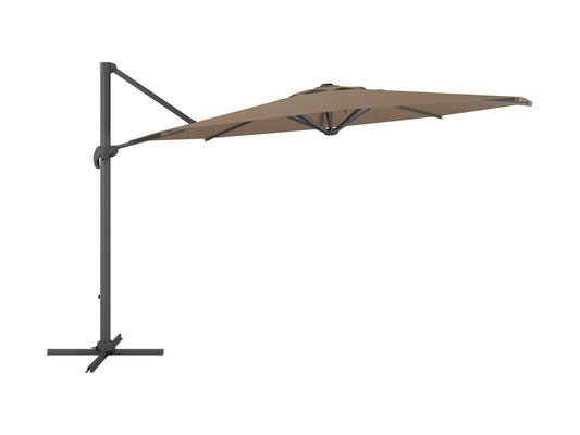 corliving deluxe patio base for heavy and offset umbrellas 9.5ft Tilting Umbrella - Black Transform your outdoor space Patio Umbrellas Sale | Premium