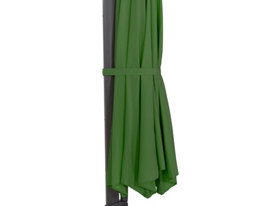 forest green deluxe offset patio umbrella 500 Series detail image CorLiving#color_ppu-forest-green