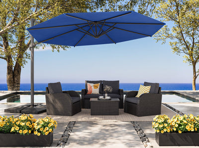 cobalt blue deluxe offset patio umbrella 500 Series lifestyle scene CorLiving#color_ppu-cobalt-blue