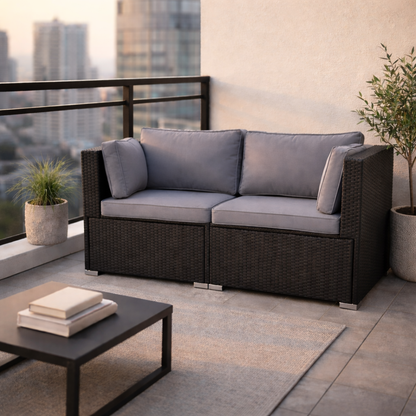 Outdoor Loveseat, 2pc - FINAL SALE ITEM