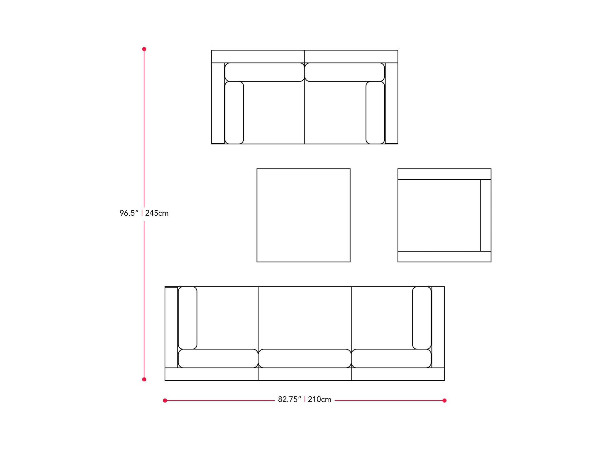 Outdoor sofa set, 7-piece patio conversation set with gray cushions, dark wicker frame, and glass-top coffee table, featuring weather-resistant materials and modular design for customizable seating arrangements.