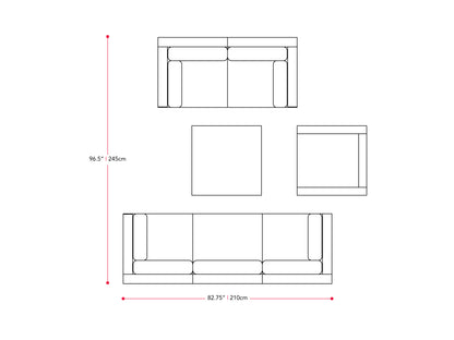 Outdoor sofa set, 7-piece patio conversation set with gray cushions, dark wicker frame, and glass-top coffee table, featuring weather-resistant materials and modular design for customizable seating arrangements.