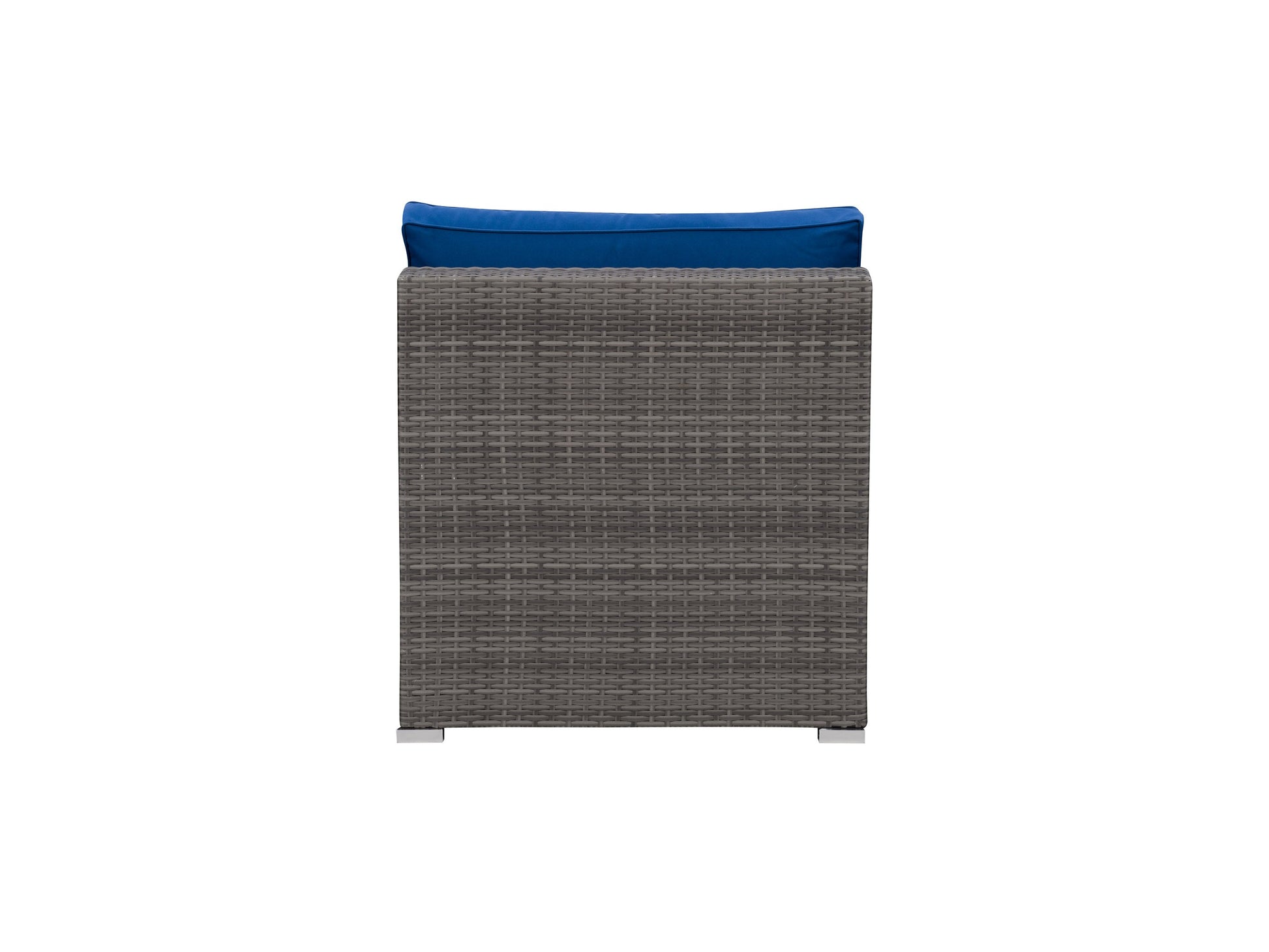 Black metal patio chair with curved armrests, slatted seat, and backrest, featuring a weather-resistant powder-coated finish, ideal for outdoor use in gardens, patios, or balconies.
