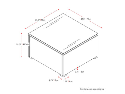 Square grey outdoor coffee table with sleek design, durable materials, and minimalist style for patio or garden spaces.