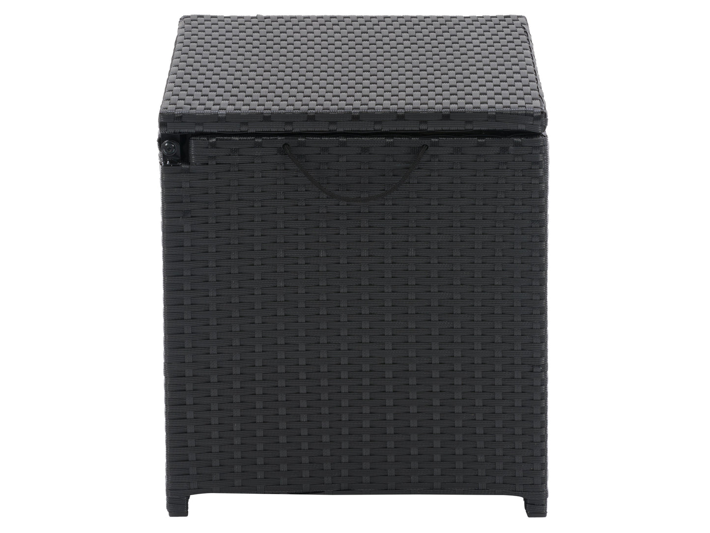 Alt text: "Wooden outdoor cooler table with dark brown finish, featuring a lift-top lid, built-in ice compartment, and sturdy legs, ideal for patio storage and entertaining."