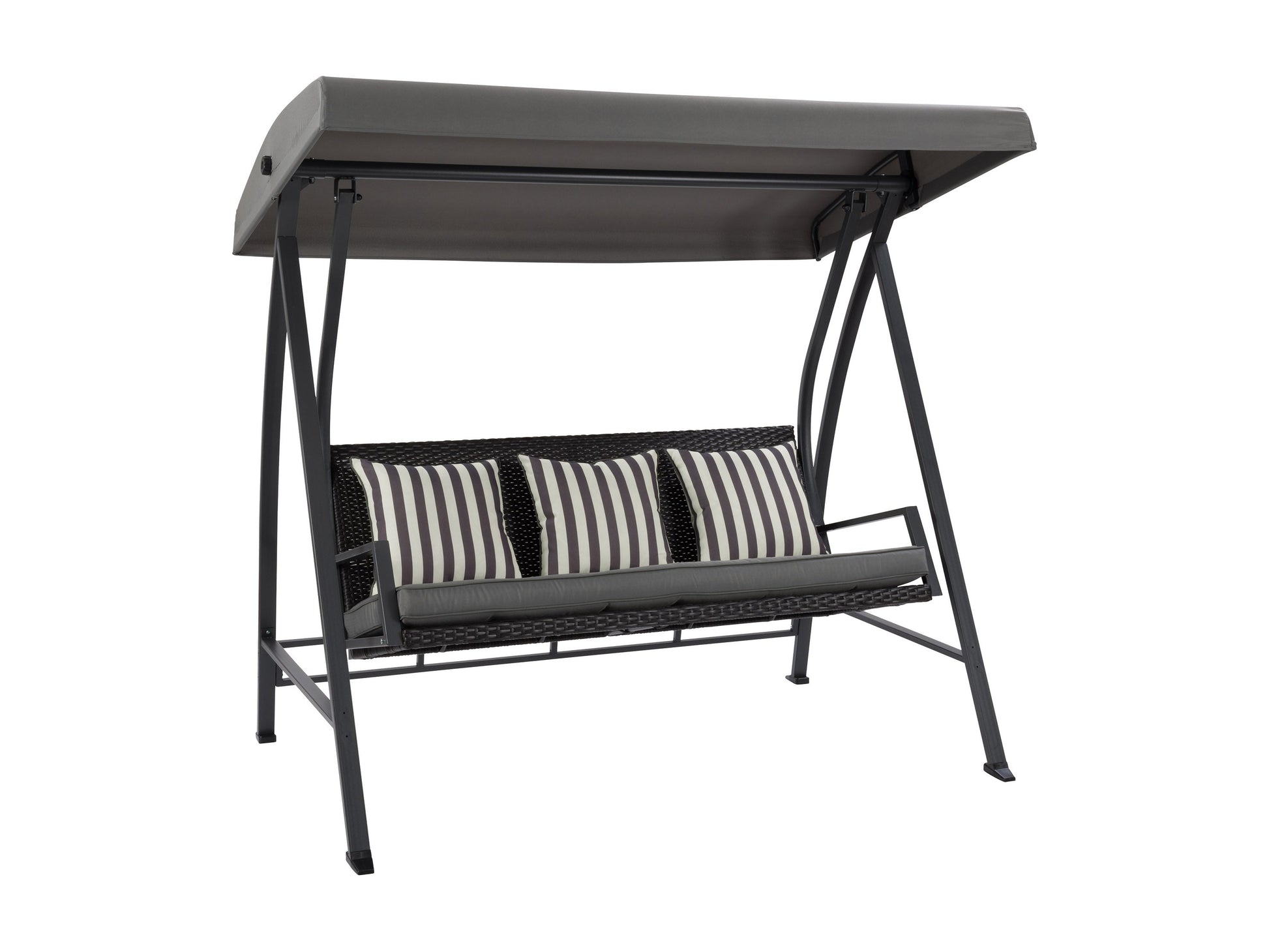 Patio Swing with Canopy 3-Seater Weatherproof – CorLiving Furniture