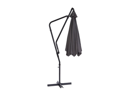 corliving 10 ft offset patio umbrella 10ft Grey Cantilever Umbrella