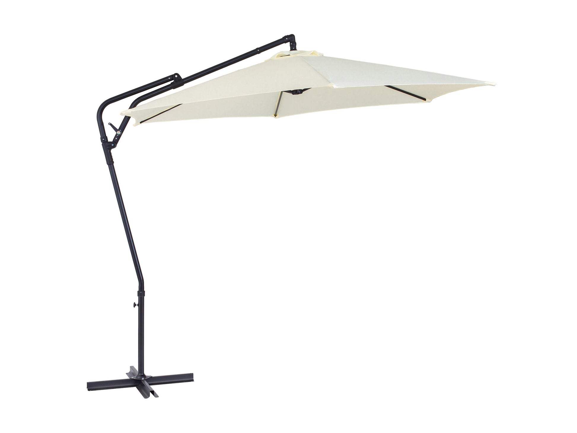 corliving 3m offset patio umbrella 10ft Warm White Cantilever Umbrella