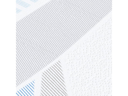 Full-size memory foam mattress with 5-inch thickness, featuring a smooth white cover and breathable fabric for optimal comfort and support.