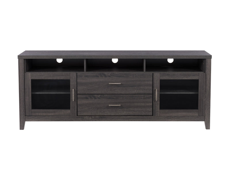 dark grey TV Cabinet with Drawers for TVs up to 85" Hollywood Collection product image by CorLiving