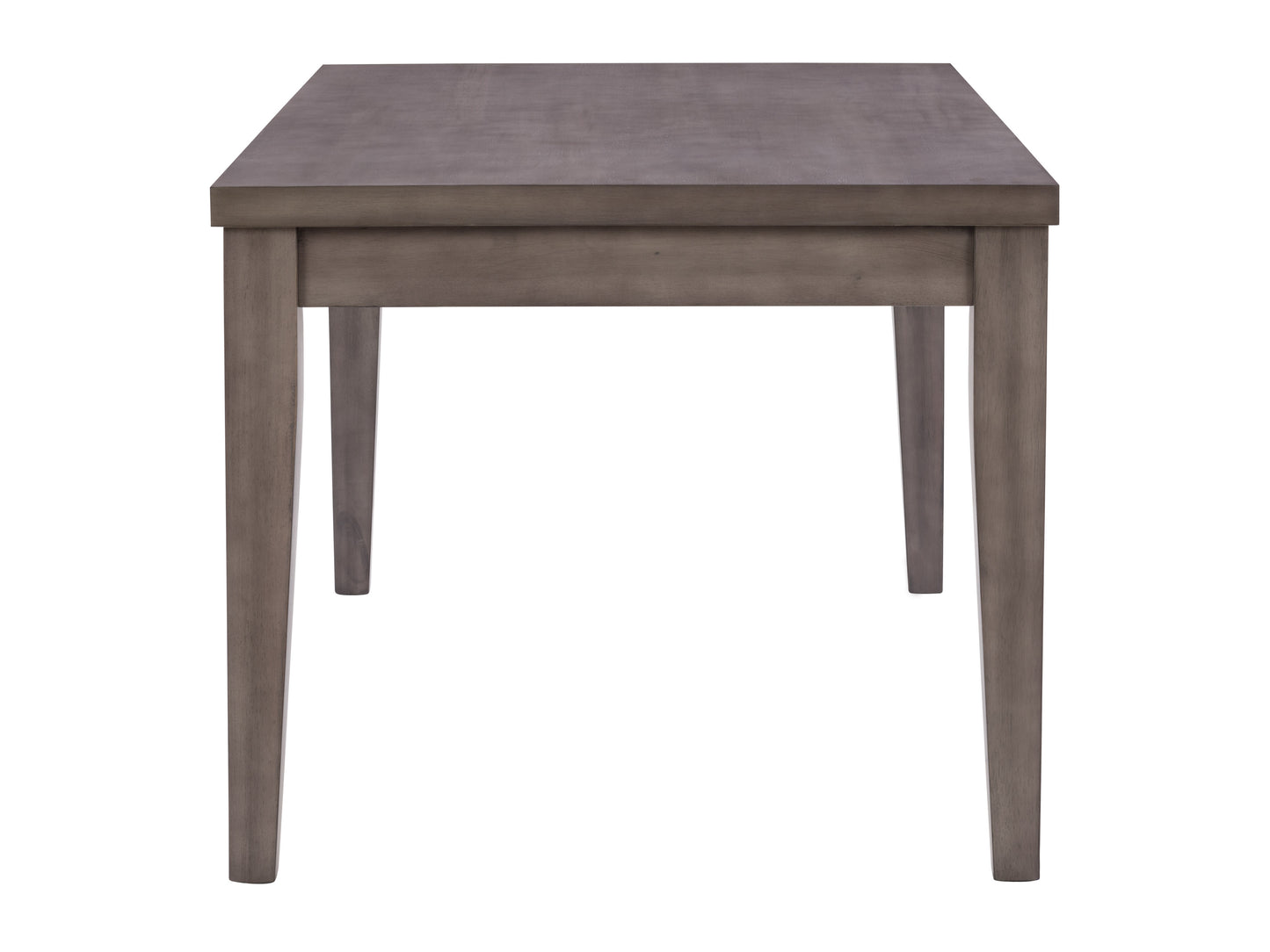 Rectangular wooden dining table with natural oak finish, featuring clean lines, sturdy legs, and a minimalist design, perfect for modern dining rooms.