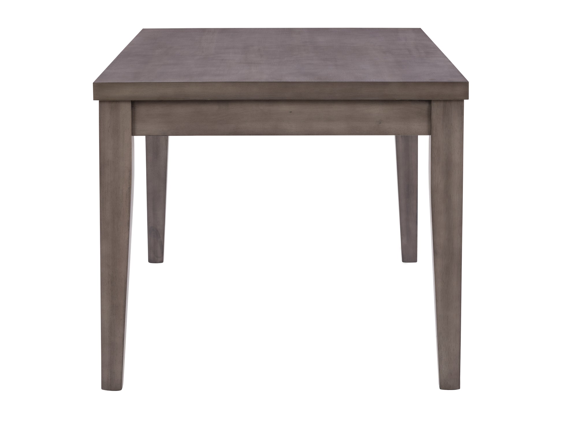 Rectangular wooden dining table with natural oak finish, featuring clean lines, sturdy legs, and a minimalist design, perfect for modern dining rooms.