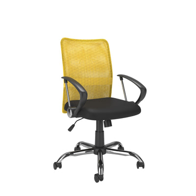 yellow Fabric Office Chair Harper Collection product image by CorLiving#color_yellow