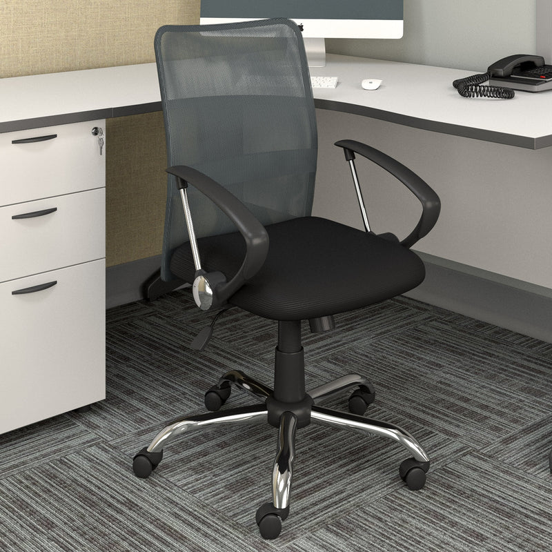 dark grey Fabric Office Chair Harper Collection lifestyle scene by CorLiving