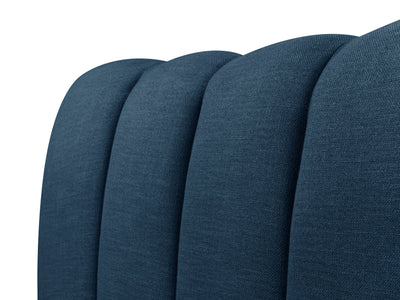 navy blue Channel Tufted Double / Full Bed Rosewell Collection detail image by CorLiving#color_navy-blue