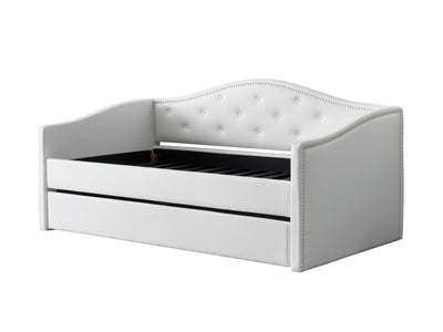 white Twin Pull Out Bed Amara Collection product image by CorLiving#color_white