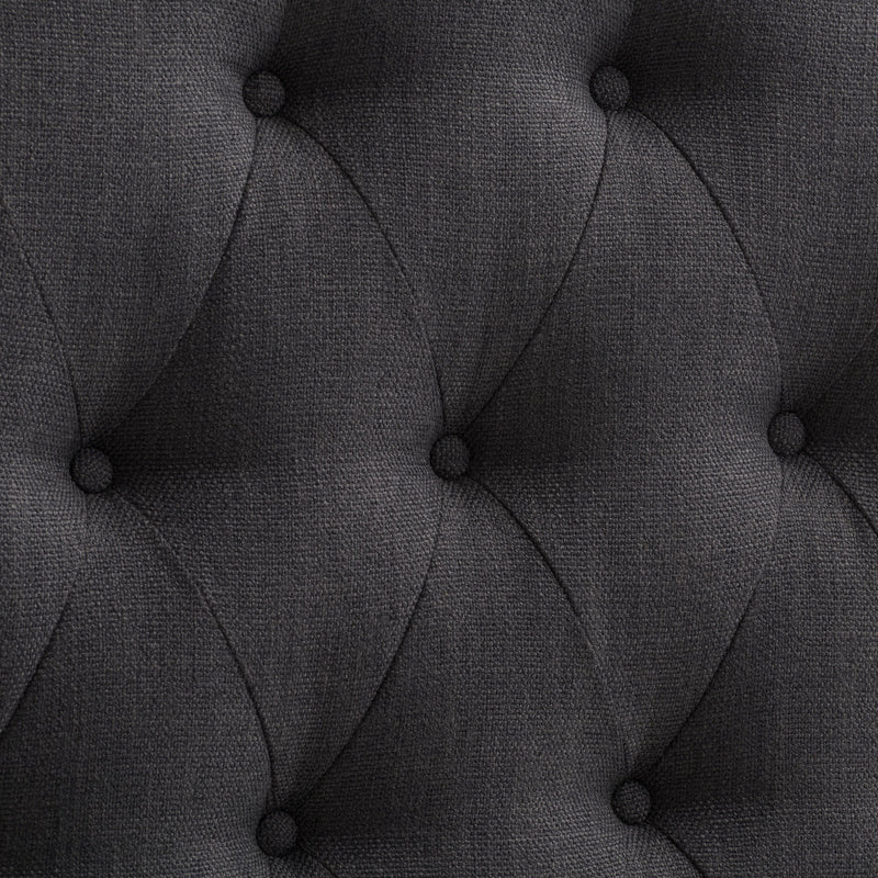 dark grey Diamond Tufted Headboard, Twin / Single Calera Collection detail image by CorLiving