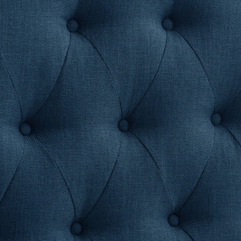 navy blue Diamond Tufted Headboard, Queen Calera Collection detail image by CorLiving