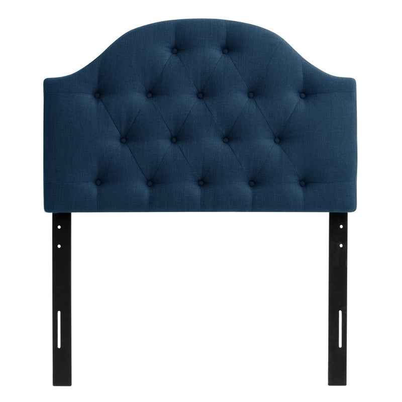navy blue Diamond Tufted Headboard, Twin / Single Calera Collection product image by CorLiving
