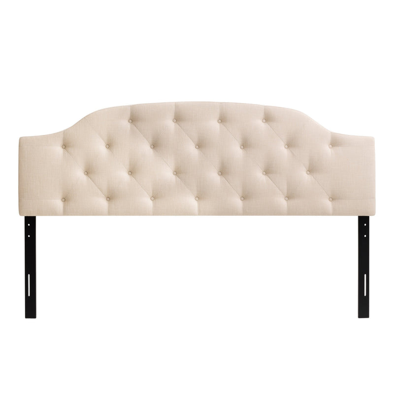 cream Diamond Tufted Headboard, King Calera Collection product image by CorLiving