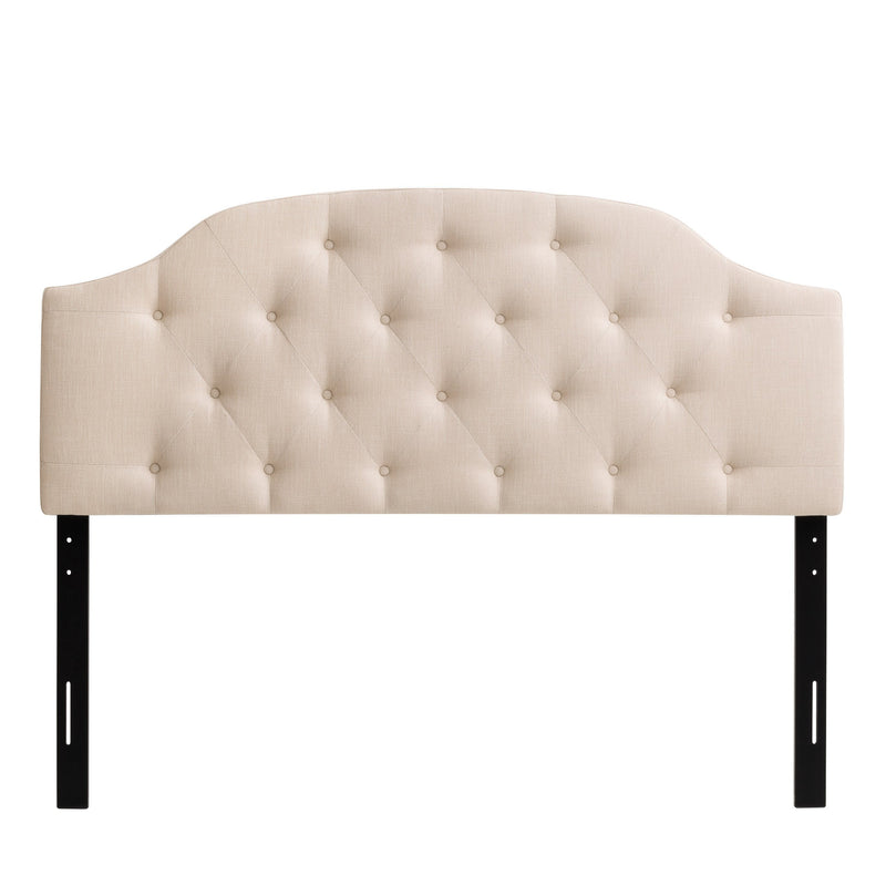 cream Diamond Tufted Headboard, Queen Calera Collection product image by CorLiving