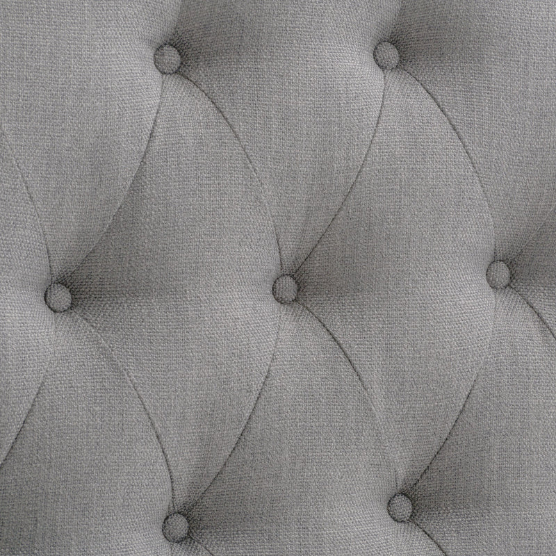 light grey Diamond Tufted Headboard, Full / Double Calera Collection detail image by CorLiving