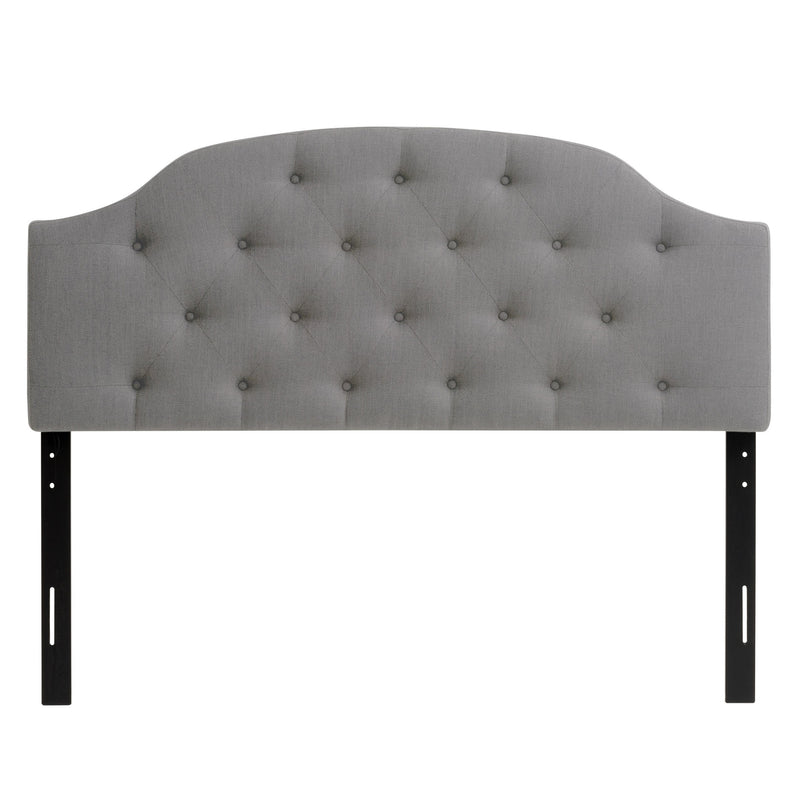 light grey Diamond Tufted Headboard, Queen Calera Collection product image by CorLiving
