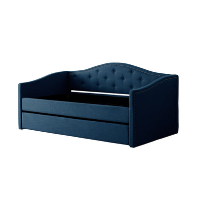 navy blue Twin Daybed with Trundle Amara Collection product image by CorLiving#color_navy-blue
