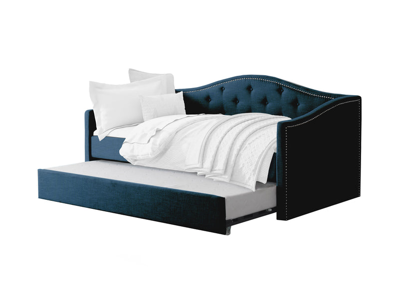 navy blue Twin Daybed with Trundle Amara Collection product image by CorLiving