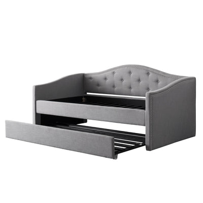 grey Twin Daybed with Trundle Amara Collection product image by CorLiving#color_grey