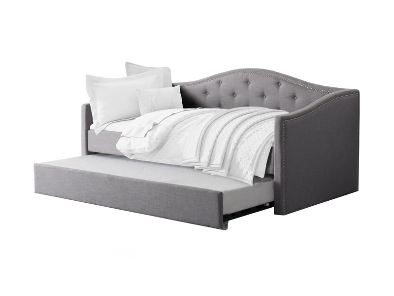 grey Twin Daybed with Trundle Amara Collection product image by CorLiving