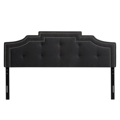dark grey Padded Headboard, King Aspen Collection product image by CorLiving#color_dark-grey