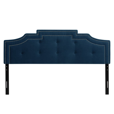 navy blue Padded Headboard, King Aspen Collection product image by CorLiving#color_navy-blue