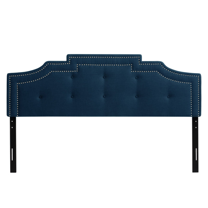 navy blue Padded Headboard, King Aspen Collection product image by CorLiving