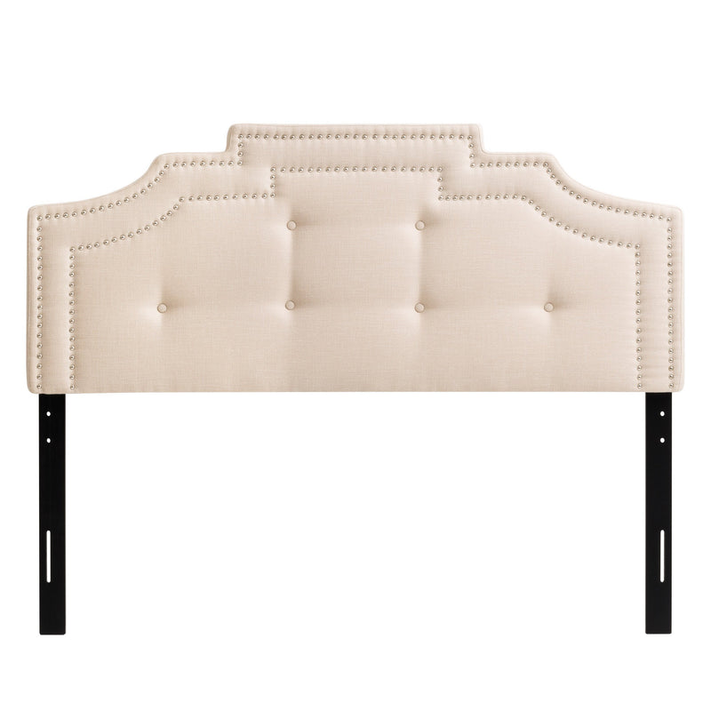 cream Padded Headboard, Full / Double Aspen Collection product image by CorLiving