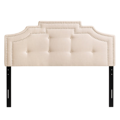 cream Padded Headboard, Queen Aspen Collection product image by CorLiving#color_cream
