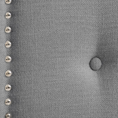 light grey Padded Headboard, King Aspen Collection detail image by CorLiving#color_light-grey