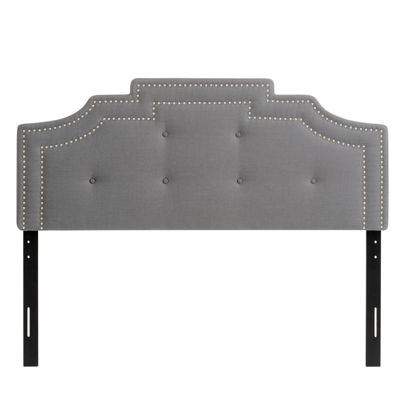 light grey Padded Headboard, Queen Aspen Collection product image by CorLiving